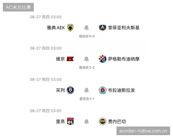欧冠小组战末轮黑马仍保留晋级可能性